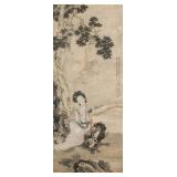 Fei Danxu 1802-1850 Chinese Watercolour Scroll