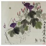 Qi Baishi 1864-1957 Chinese Watercolour on Scroll