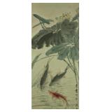 Wu Qingxia 1910-2008 Watercolour on Paper Scroll