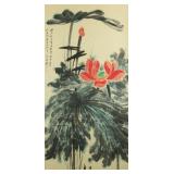 Zhang Daqian 1899-1983 Chinese Watercolour Scroll