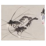 Qi Baishi 1864-1957 Chinese Watercolour Framed