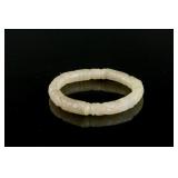 Chinese White Hardstone Carved Bracelet