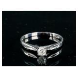 0.20ct Diamond 10k White Gold Ring CRV$1500