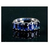 2.05ct Sapphire 10k White Gold Ring CRV$1200