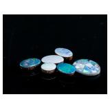 6pc 2.5ct Opal Doublet Gemstones RV$180