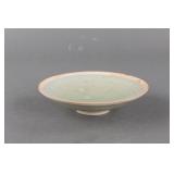 Chinese Song Style Celadon Porcelain Lotus Saucer