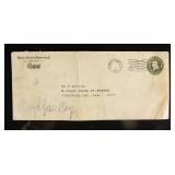 1914 US 1 Cent Postal Stationary Envelope