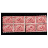 8 PC 1920 US Landing of Pilgrims 2 Cents Stamp