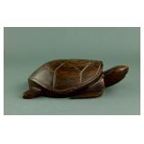 Chinese Huanghuali Wood Carved Turtle