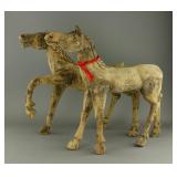 Pair of Chinese Han Dynasty Wooden Horses