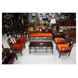 8 PC Chinese Fine Red Wood Furniture Set