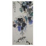 Li Kuchan 1899-1983 Watercolour on Paper Scroll