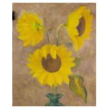 Attr. David Burliuk 1882-1967 Russian Oil Canvas