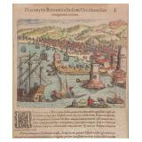 17th-18th Century Lithograph on Paper Framed