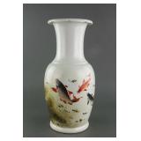 Chinese Famille Rose Porcelain Vase Deng Bishan
