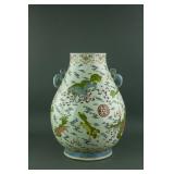 Large Chinese Famille Rose Porcelain Vase Qianlong