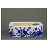 Chinese Blue and White Porcelain Water Pot Jiaqing