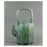 Qing Period Sancai Glazed Large Porcelain Ewer