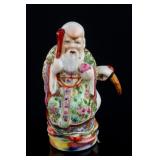 Chinese Famille Rose Porcelain Shou Xing Statue