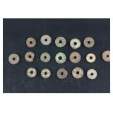 17 Pc Assorted Old Bronze Coins