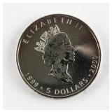 .9999 Fine Silver Collector Coin Maple with Privy