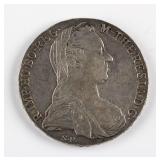 1780 Austrian 1 Thaler Silver (.833) Coin