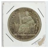 1898 French Indochina 1 Piastre silver (.900)