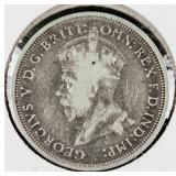 1927 Australian 1 Florin Sterling Silver Coin