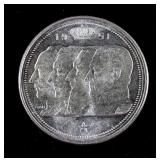 1951 Belgium 100 Francs Silver (.835) Coin