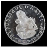 1973 Haiti Commemorative 50 Gourdes silver