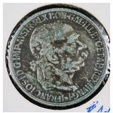 Austria-Hungary 5 Corona Silver (.900) Coin