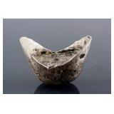 Chinese Silver Boat Money (Yuanbao) Jiaqing Mark