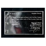 Fine Silver Cent Livres Silver Ingot Art Bar