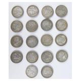 Full Set of Chinese Eighteen Lohan Silver Coins