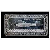 ONE-5 (1973) Graf Zeppelin .999 Silver Art Bar