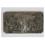 Silver Bullion Plate Mint Figural Landscape