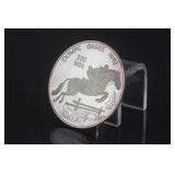 North Korea 1992 Olympic Games Silver Coin 999 MK