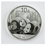 2013 China 10 Yuan Fine Silver (.999) Panda Coin