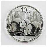 2013 China 10 Yuan Fine Silver (.999) Panda Coin