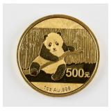 2014 China 500 Yuan Fine Gold (.999) Panda Coin
