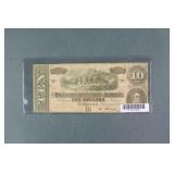 1864 T-68 Confederate States of America $10