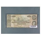 T-67 1864 $20 Bill Confederate States of America