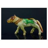 Burma Mixed Tone Carved Horse Toggle