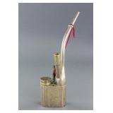 Chinese Silver Water Pipe with Mark Qing Period