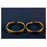 Pair Chinese Copper Alloy Bracelet