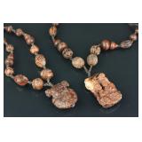 2 Pc of Chinese Wooden Necklaces