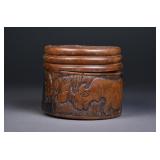 Chinese Carved Coaster Set with Case