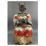 Chinese Wooden Carved Painted Buddha