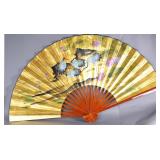 Large Chinese Watercolour Fan Painting