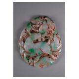 Chinese White & Apple Green Ritual Deer Pendant